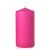 Hot pink 3 x 6 Unscented Pillar Candles
