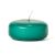 Hunter green floating candles