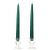 10 Inch Hunter Green Taper Candles Pair