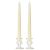 6 Inch Ivory Taper Candles Pair