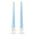 15 Inch Light Blue Taper Candles Pair