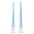 8 Inch Light Blue Taper Candles Pair