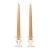 15 Inch Parchment Taper Candles Pair