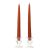15 Inch Terracotta Taper Candles Pair