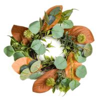 Magnolia Eucalyptus 4.5 Inch Candle Ring