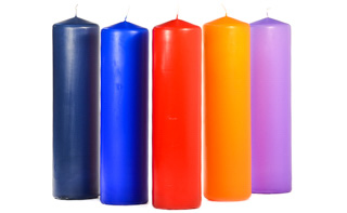 3x11 Unscented Pillar Candles